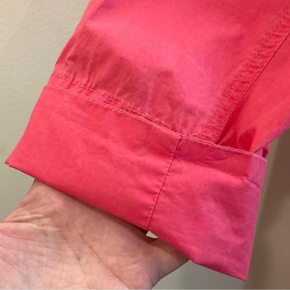 OSKA Sz 2 (Sz 8/10) Hot Pink Pocket Funnel Neck Oversized Buttoned Dress - Picture 9 of 14